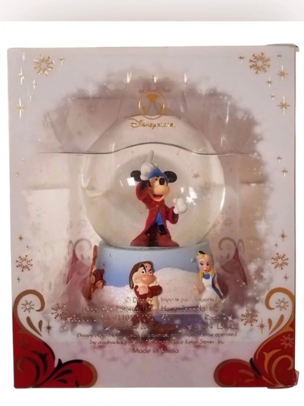 New Disney Store Mickey Mouse Snow Globe